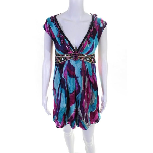 Nanette Lepore Womens Beach House Beaded Romper Nanette Lepore Womens Beach House Beaded Romper